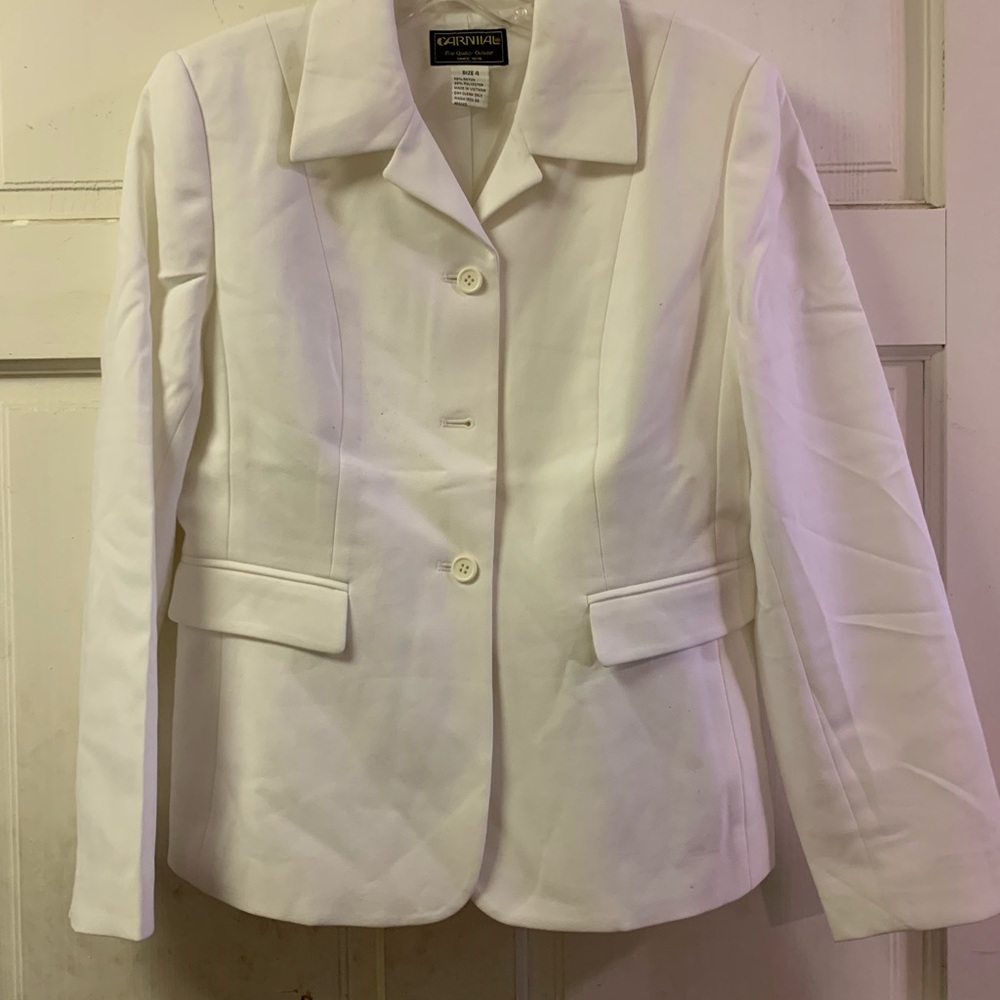 🔥‎ Vintage rare treasure Carnival white blazer